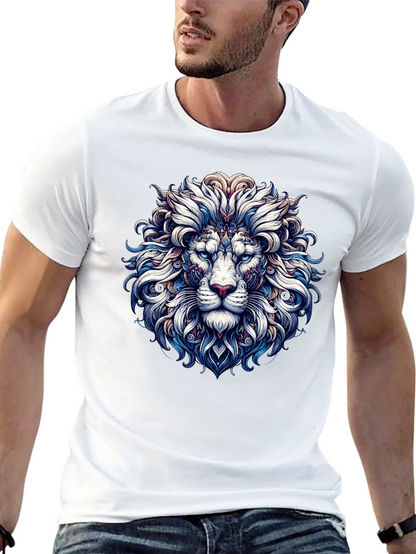 Lion Graphic Print Tee - Stylish Mens T-Shirt