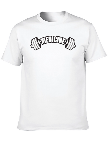 Medicine Barbell T-Shirt - Fitness & Health