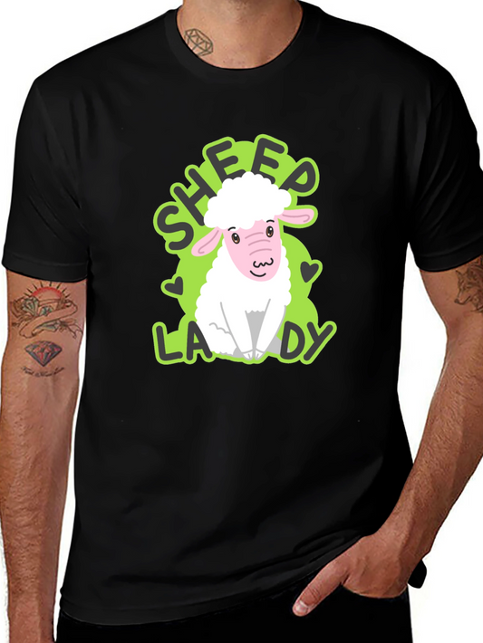 Sheep Lady T-Shirt - Cute Animal Lover Tee