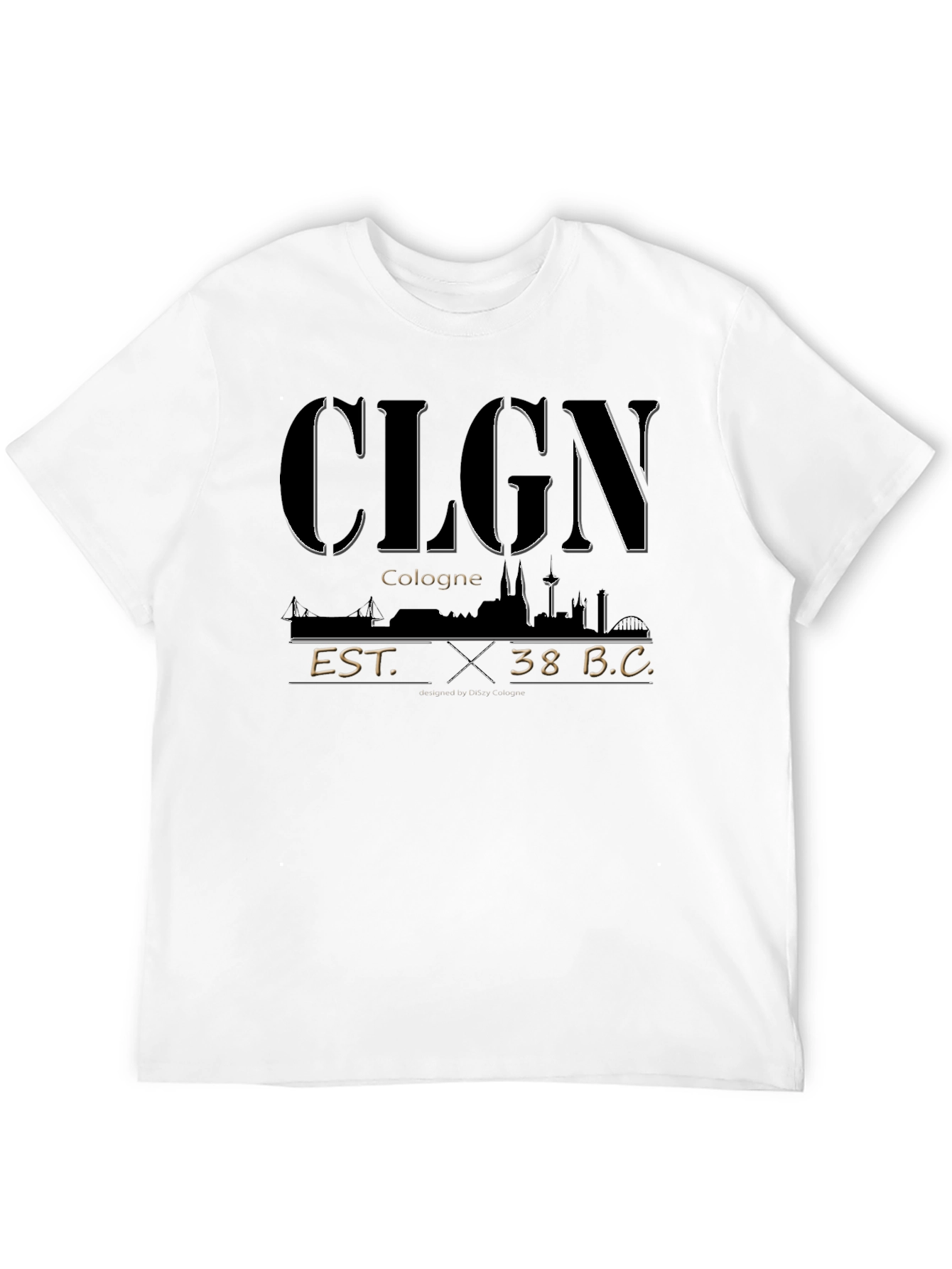 Cologne Skyline T-Shirt - Est. 38 B.C.