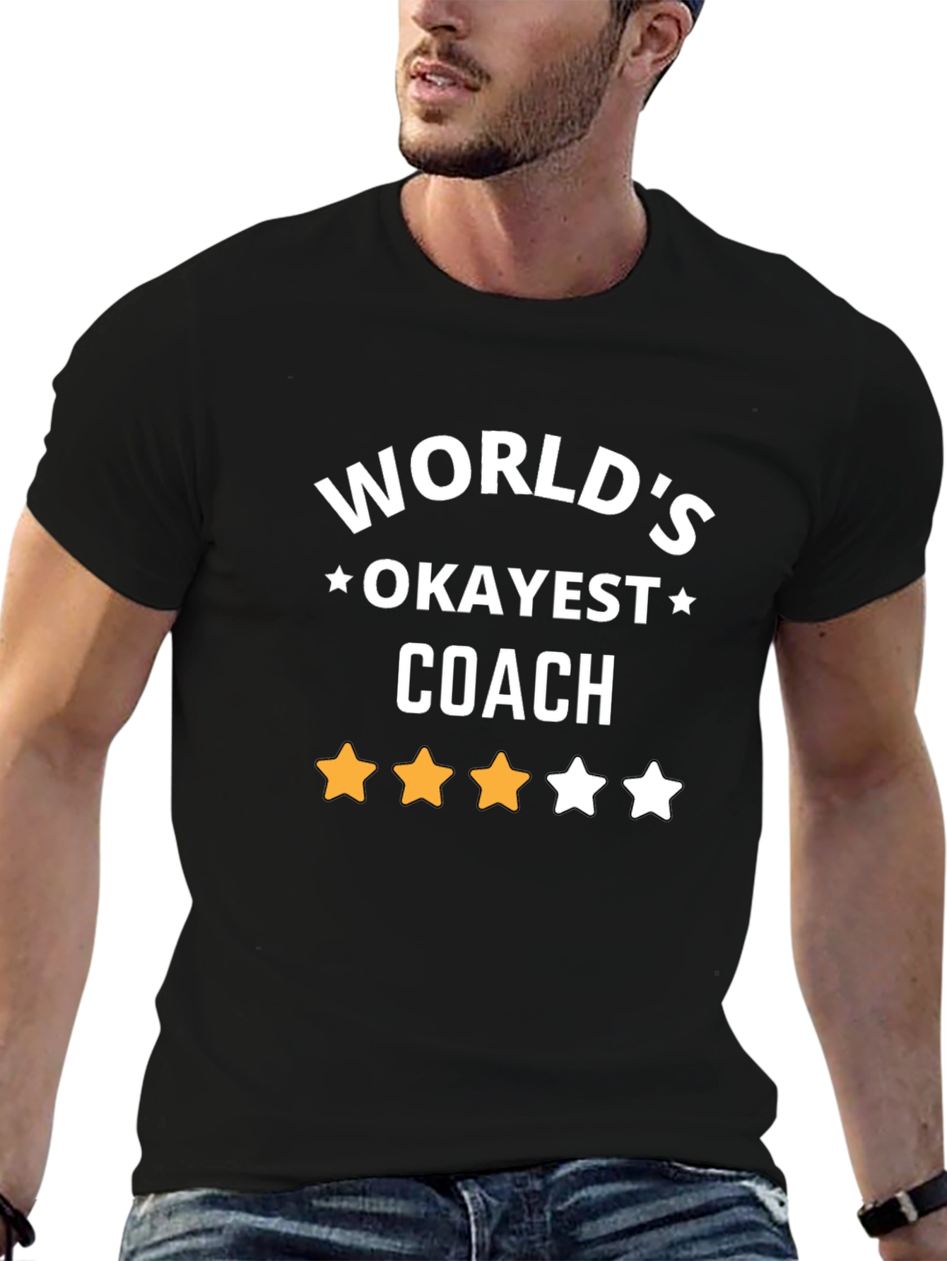 Worlds Okayest Coach T-Shirt - Novelty Gift