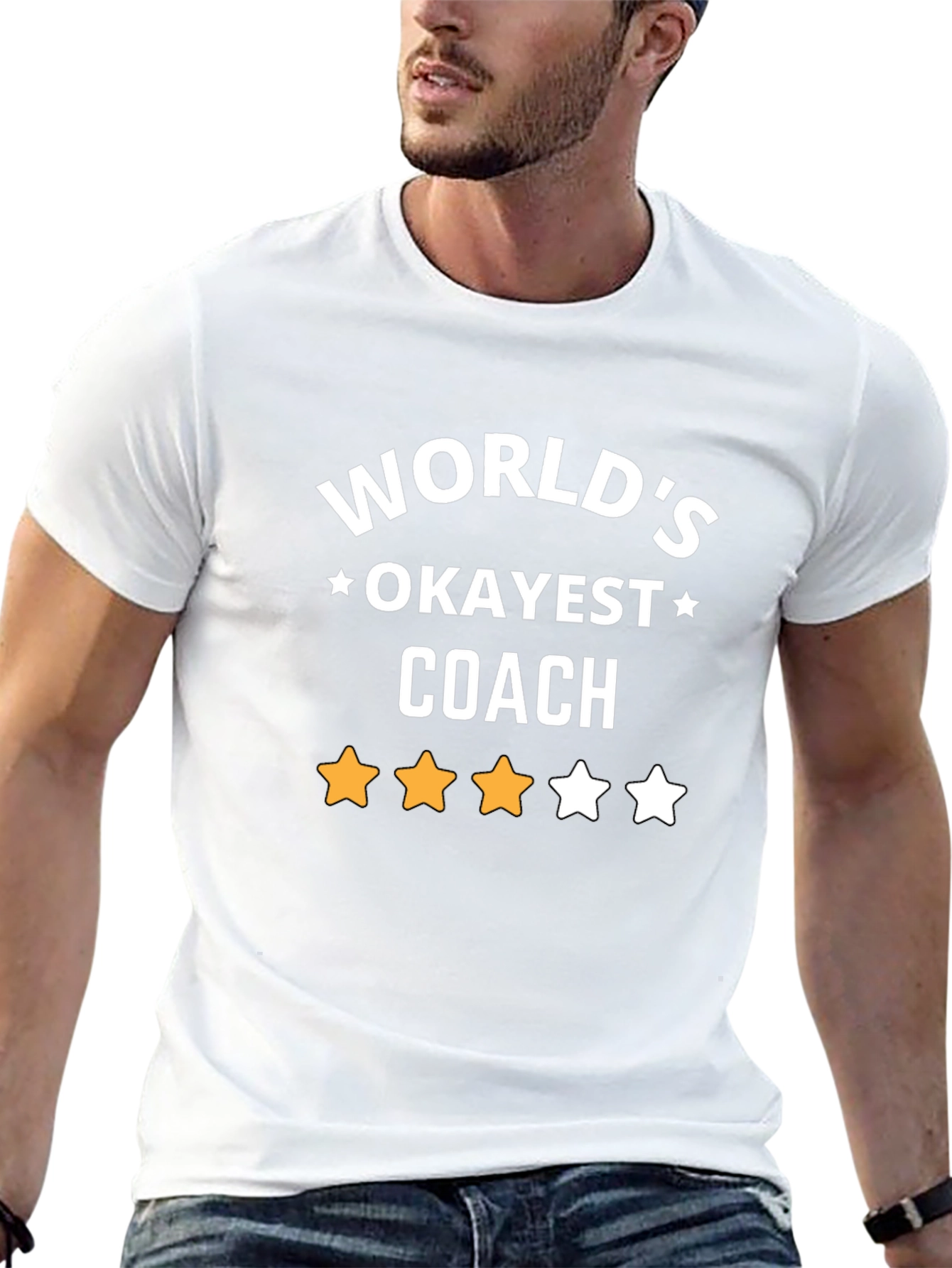 Worlds Okayest Coach T-Shirt - Novelty Gift