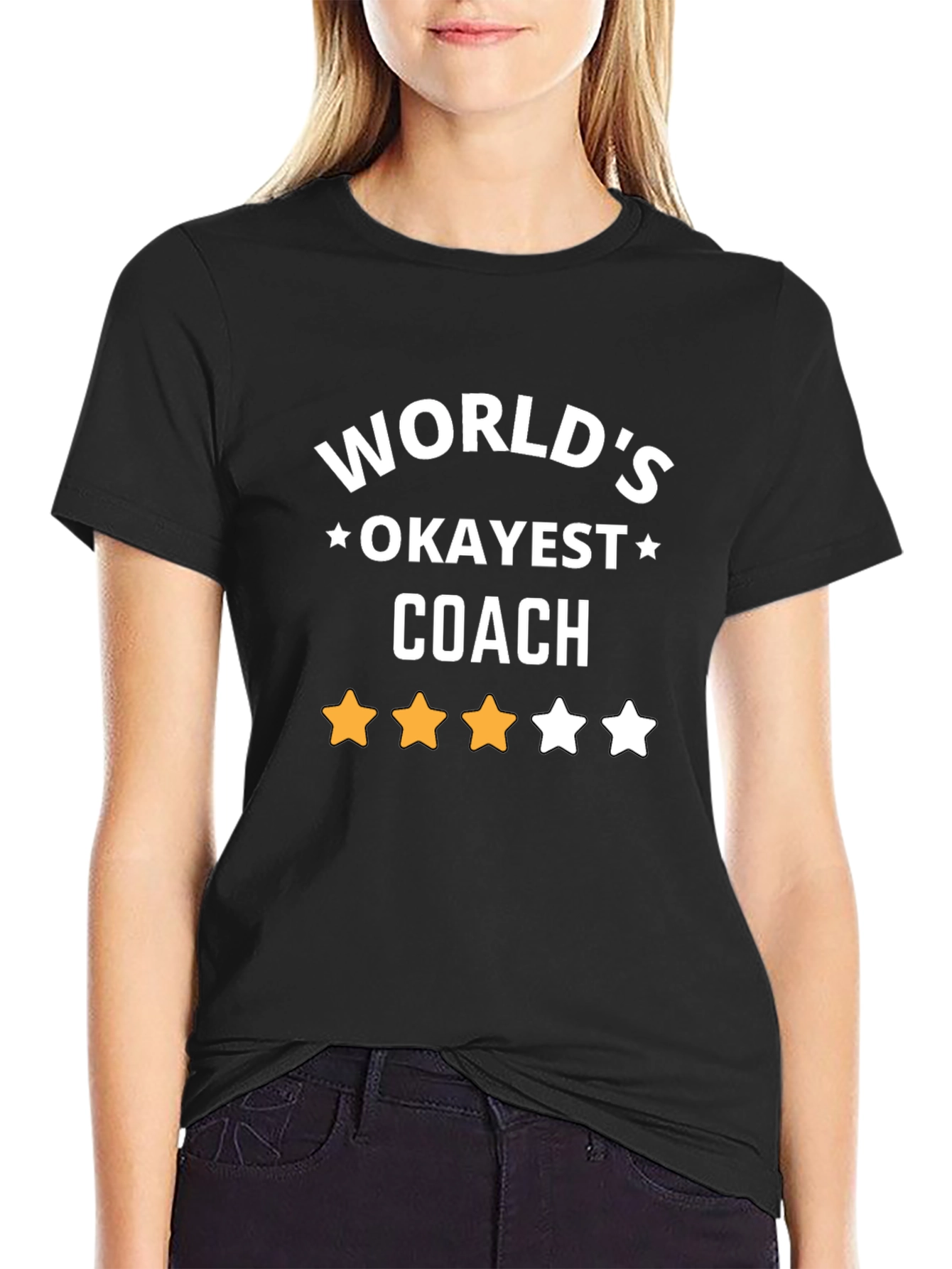 Worlds Okayest Coach T-Shirt - Novelty Gift
