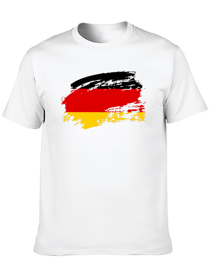 German Flag T-Shirt - Brush Stroke Style