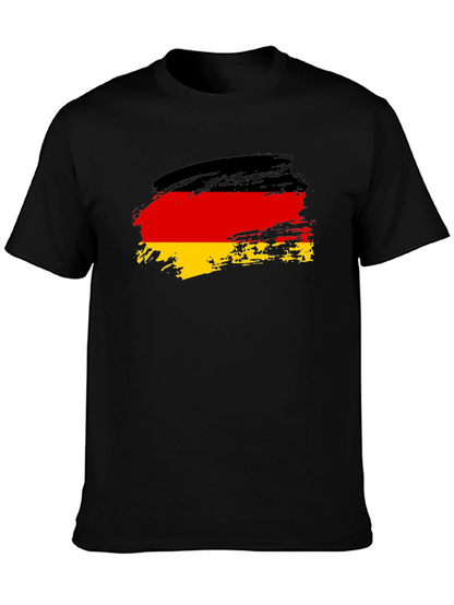 German Flag T-Shirt - Brush Stroke Style
