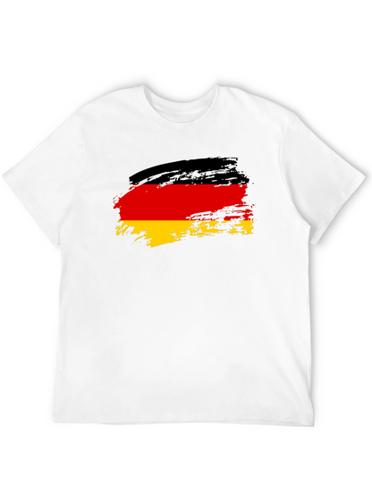 German Flag T-Shirt - Brush Stroke Style