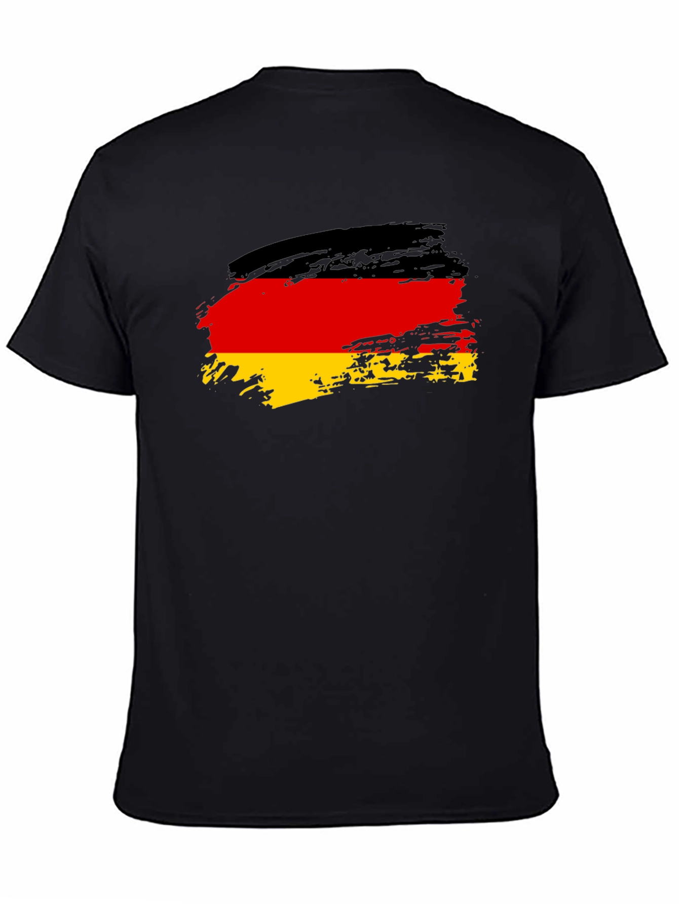 German Flag T-Shirt - Brush Stroke Style