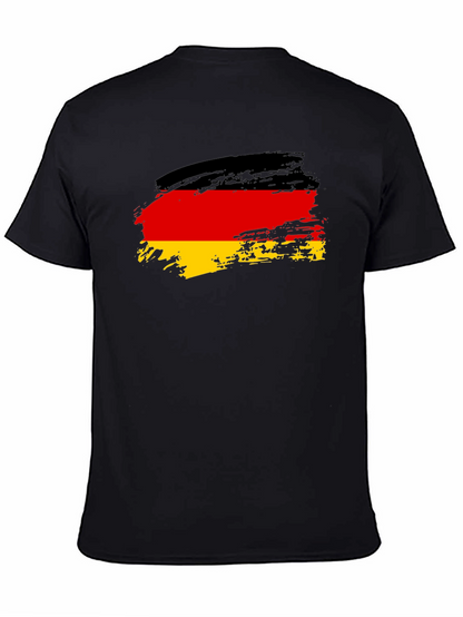 German Flag T-Shirt - Brush Stroke Style