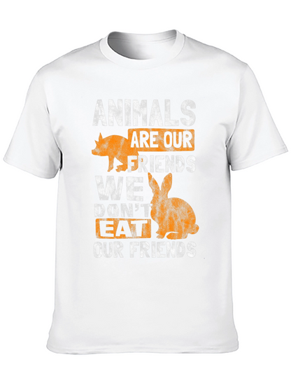 Animals Are Our Friends T-Shirt - Vegan Tee