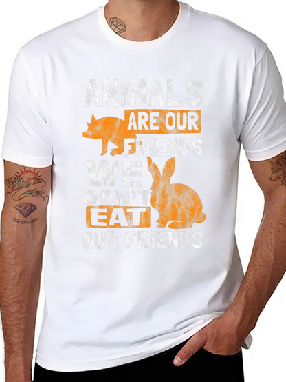 Animals Are Our Friends T-Shirt - Vegan Tee