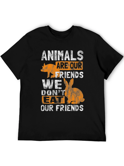 Animals Are Our Friends T-Shirt - Vegan Tee