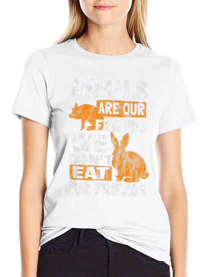 Animals Are Our Friends T-Shirt - Vegan Tee