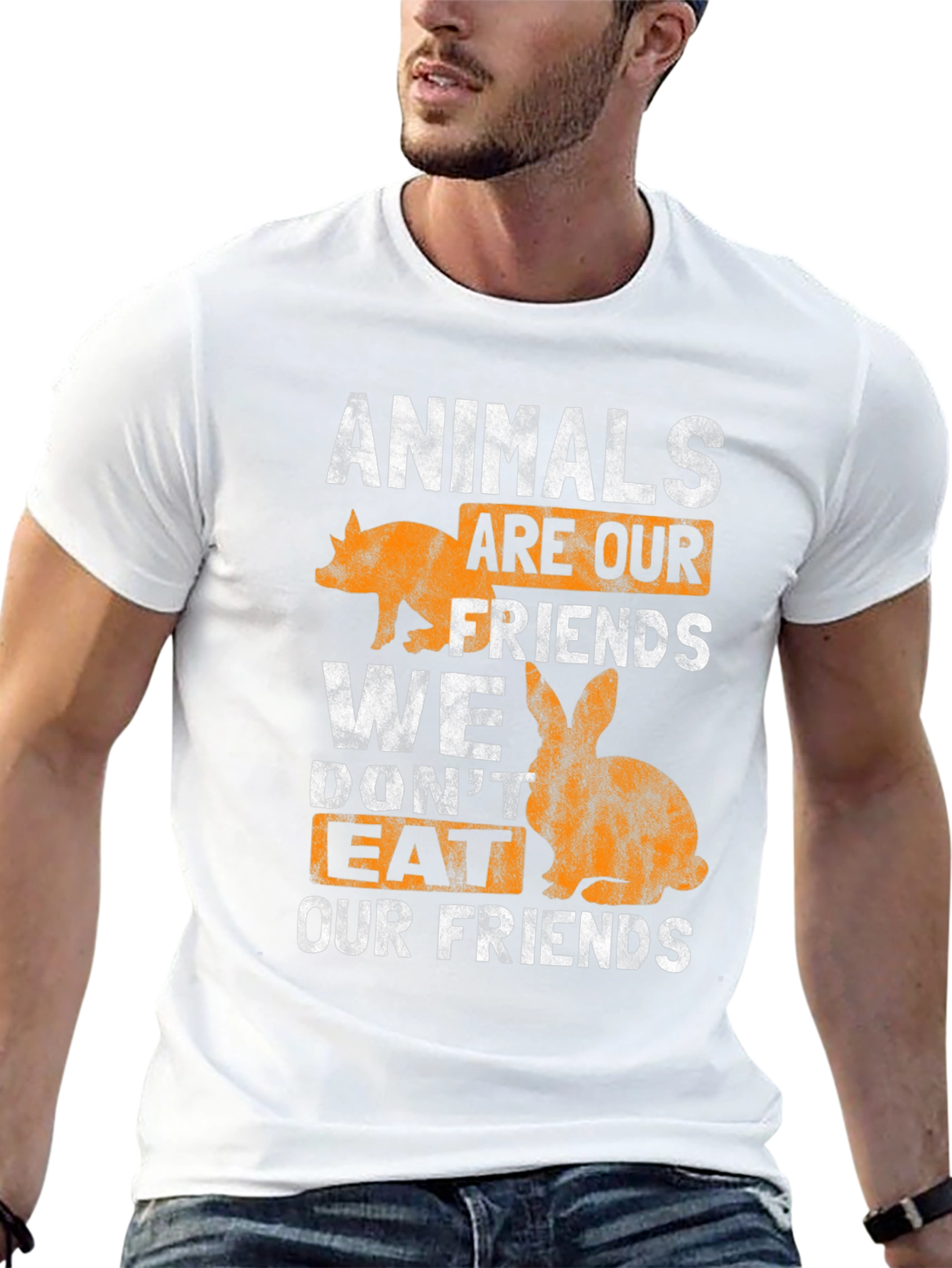 Animals Are Our Friends T-Shirt - Vegan Tee