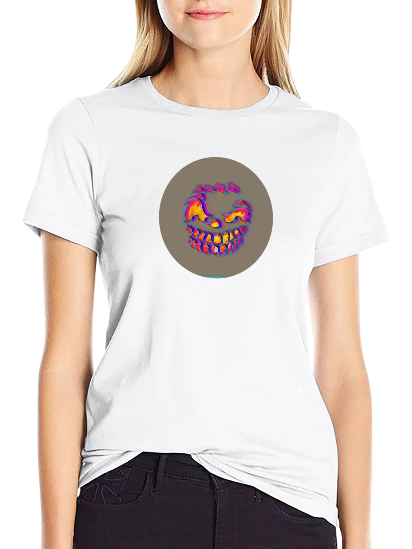 Scary Grin Graphic T-Shirt