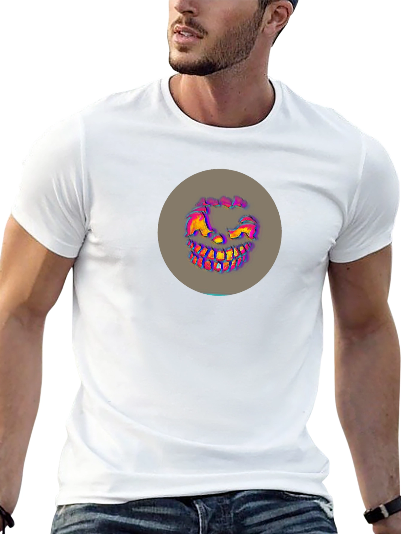 Scary Grin Graphic T-Shirt