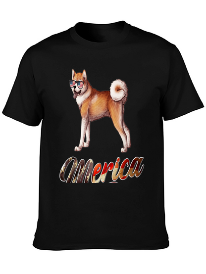 Patriotic Akita Merica T-Shirt