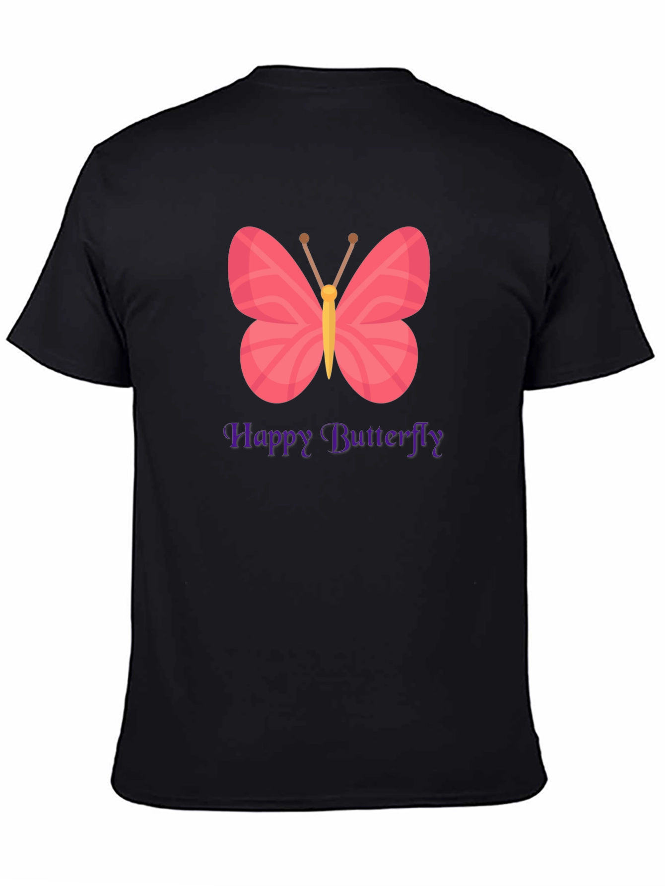 Happy Butterfly Graphic T-Shirt