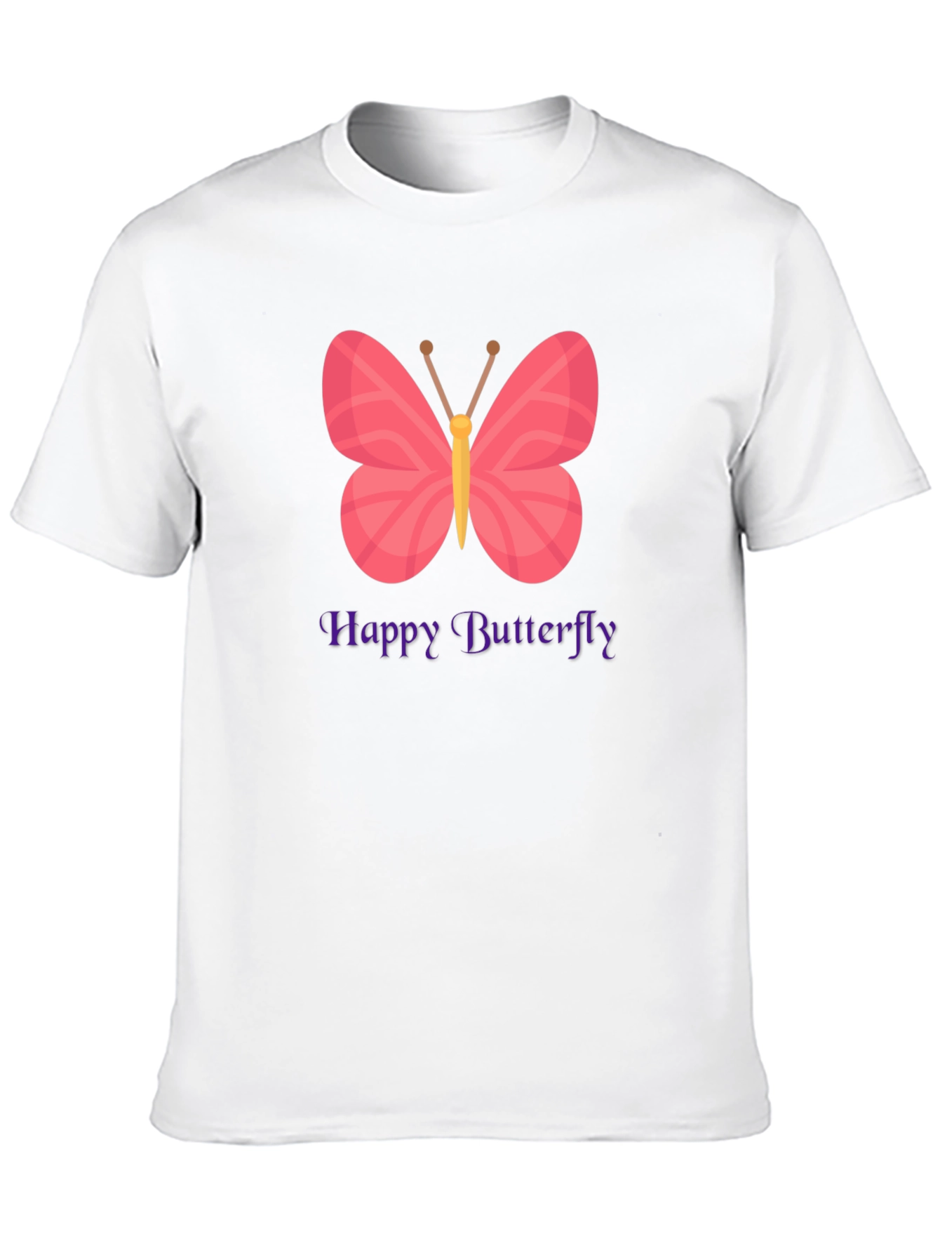 Happy Butterfly Graphic T-Shirt