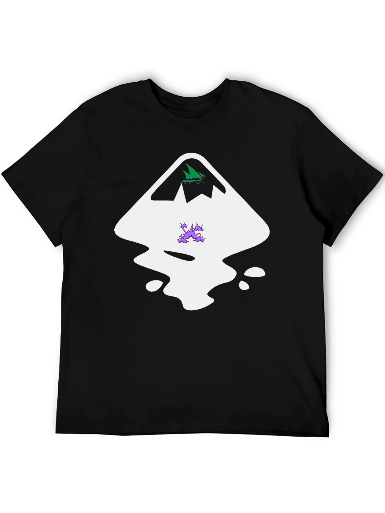 Abstract Graphic Tee - Black