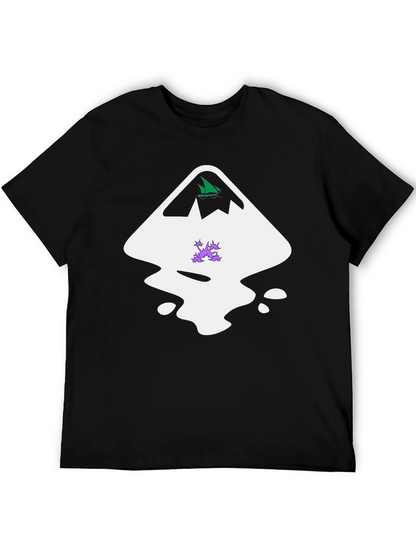 Abstract Graphic Tee - Black