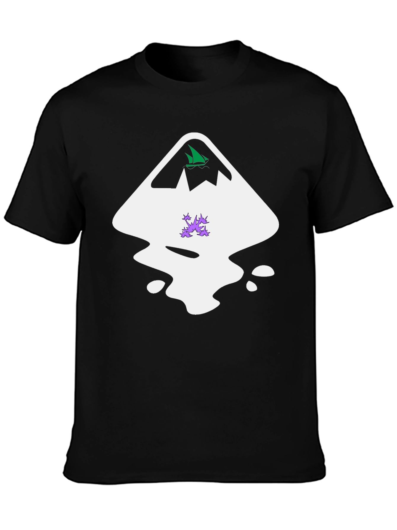 Abstract Graphic Tee - Black