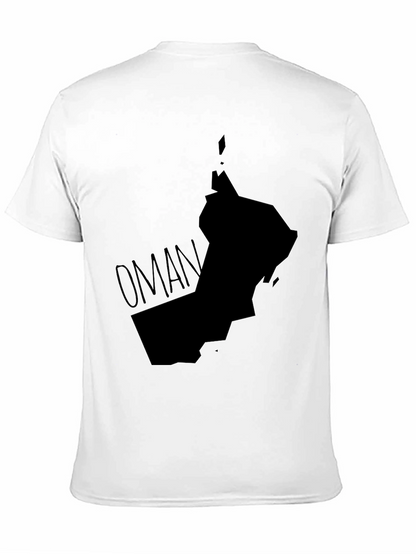 Oman Map T-Shirt - Black Graphic Tee