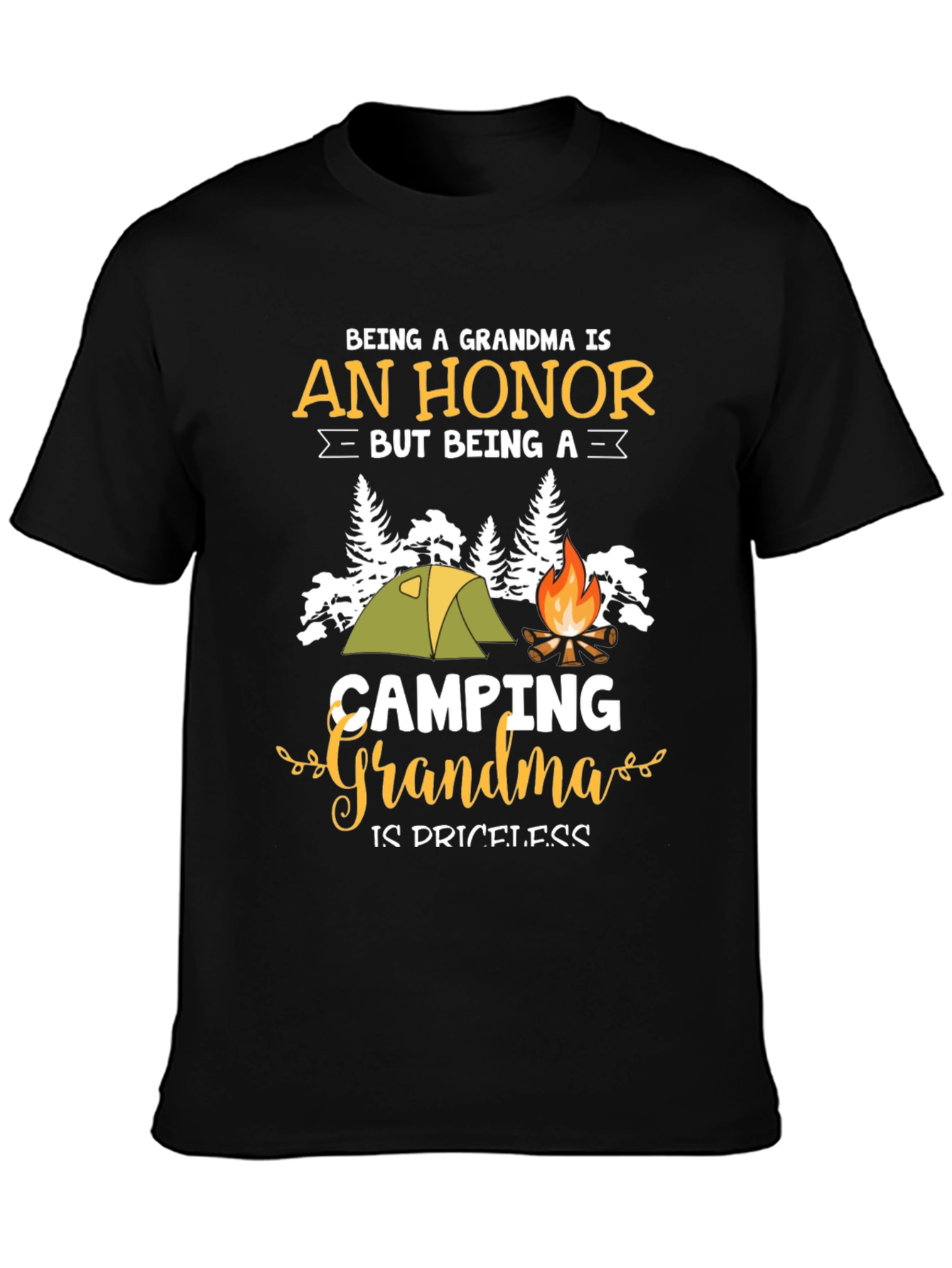 Camping Grandma T-Shirt - Honor & Priceless