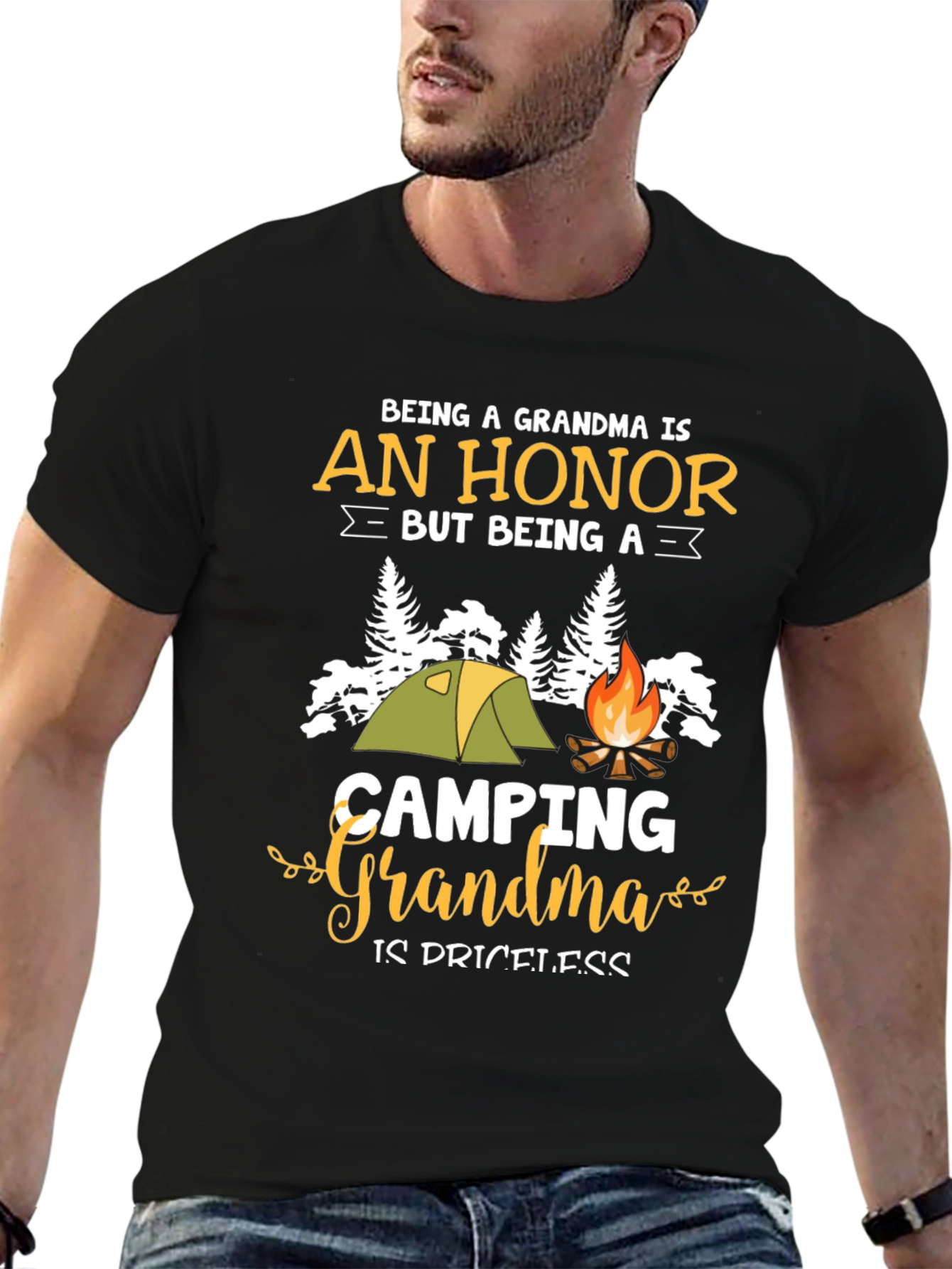 Camping Grandma T-Shirt - Honor & Priceless