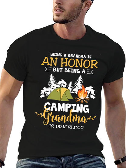 Camping Grandma T-Shirt - Honor & Priceless