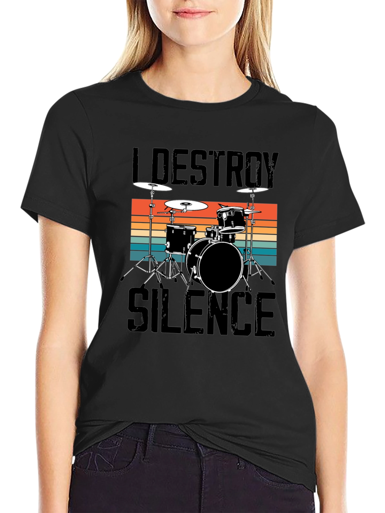 I Destroy Silence Drummer Tee