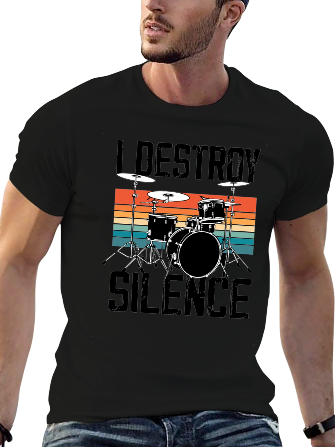 I Destroy Silence Drummer Tee