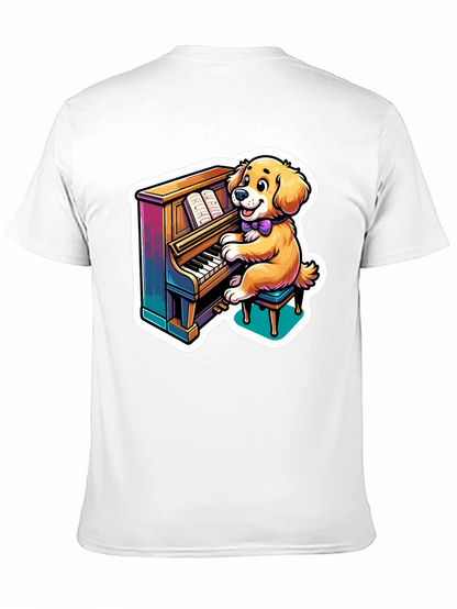 Dog Playing Piano T-Shirt