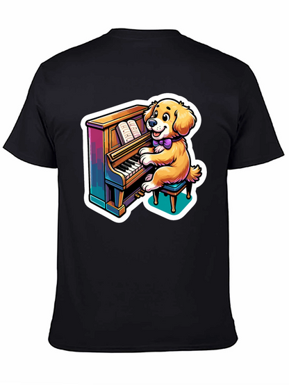Dog Playing Piano T-Shirt