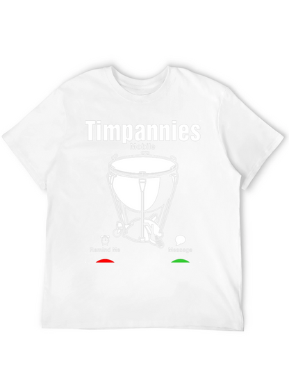 Timpani Mobile Black Graphic Tee - Music Lovers Shirt