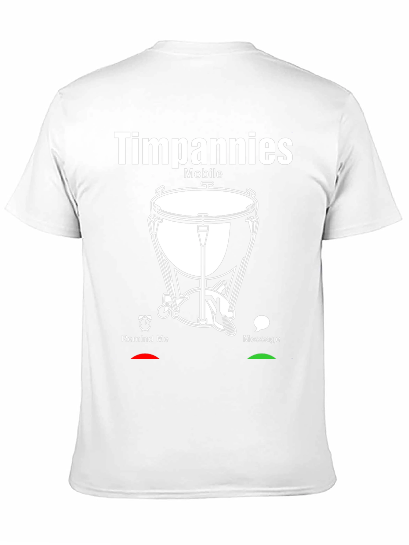 Timpani Mobile Black Graphic Tee - Music Lovers Shirt