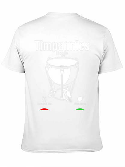 Timpani Mobile Black Graphic Tee - Music Lovers Shirt