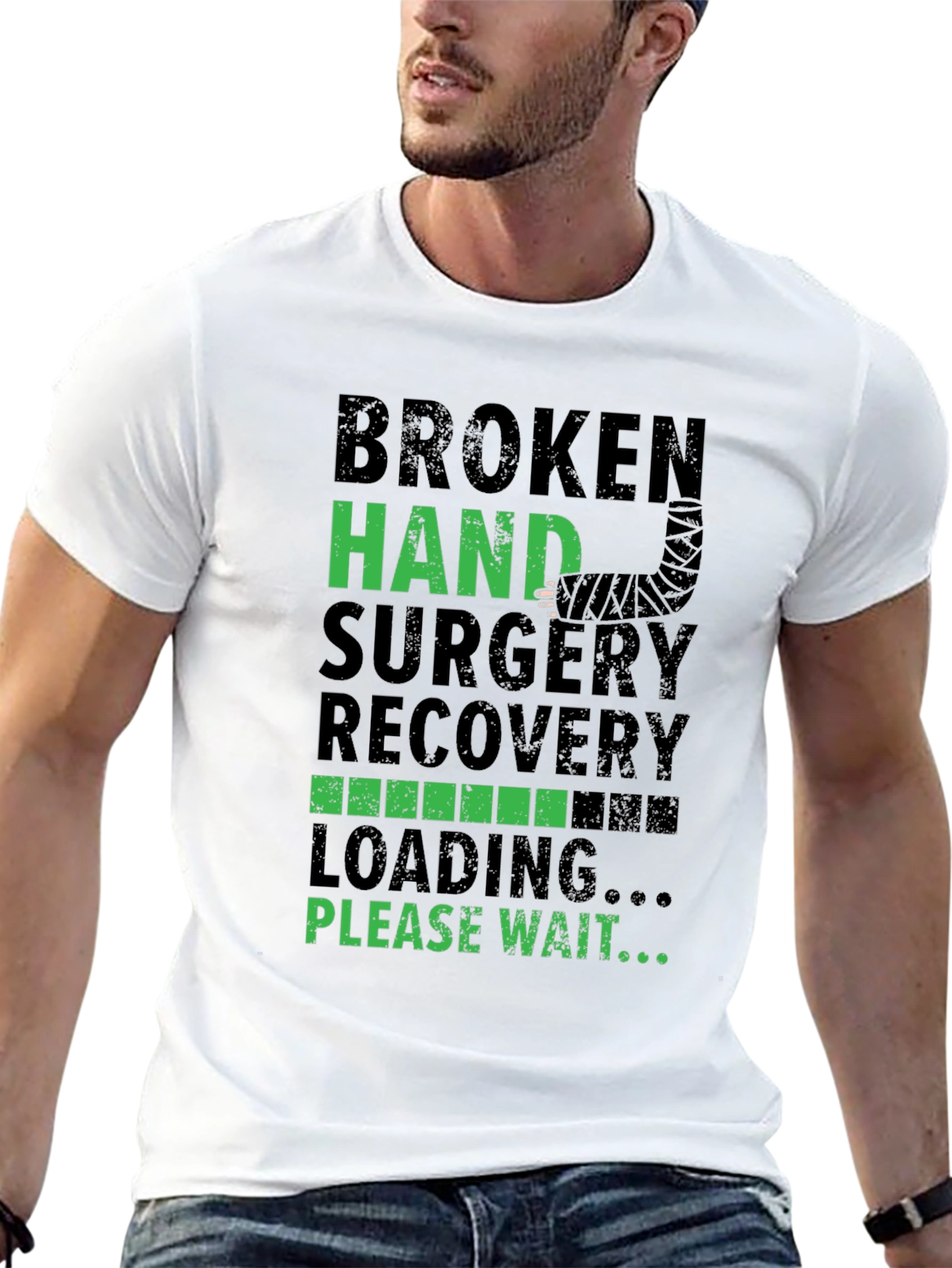 Broken Hand Surgery Recovery Loading T-Shirt