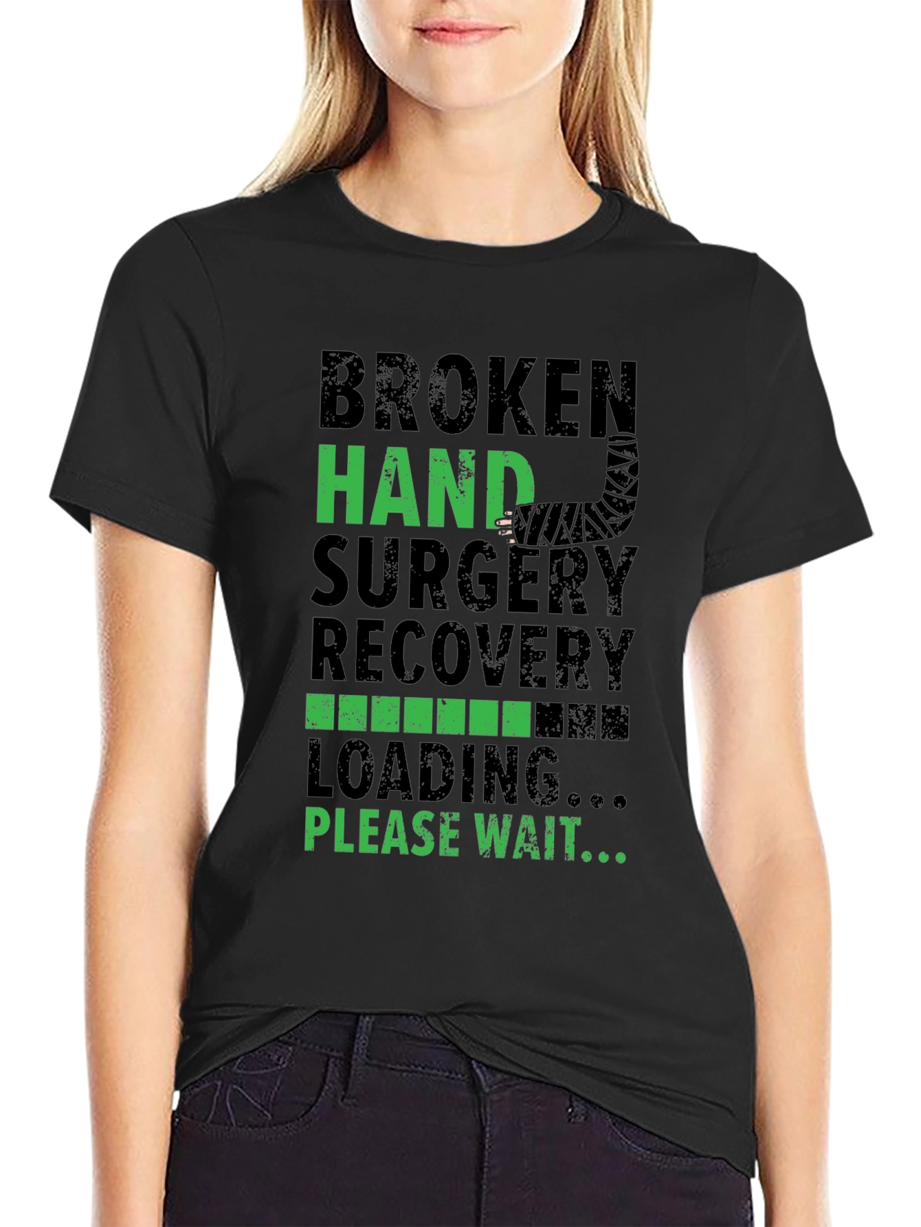 Broken Hand Surgery Recovery Loading T-Shirt