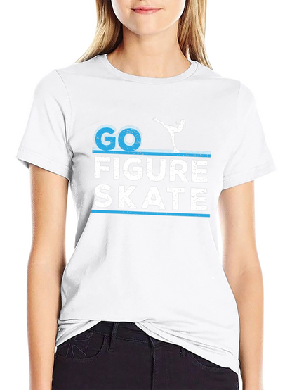 Go Figure Skate T-Shirt - Novelty Graphic Tee