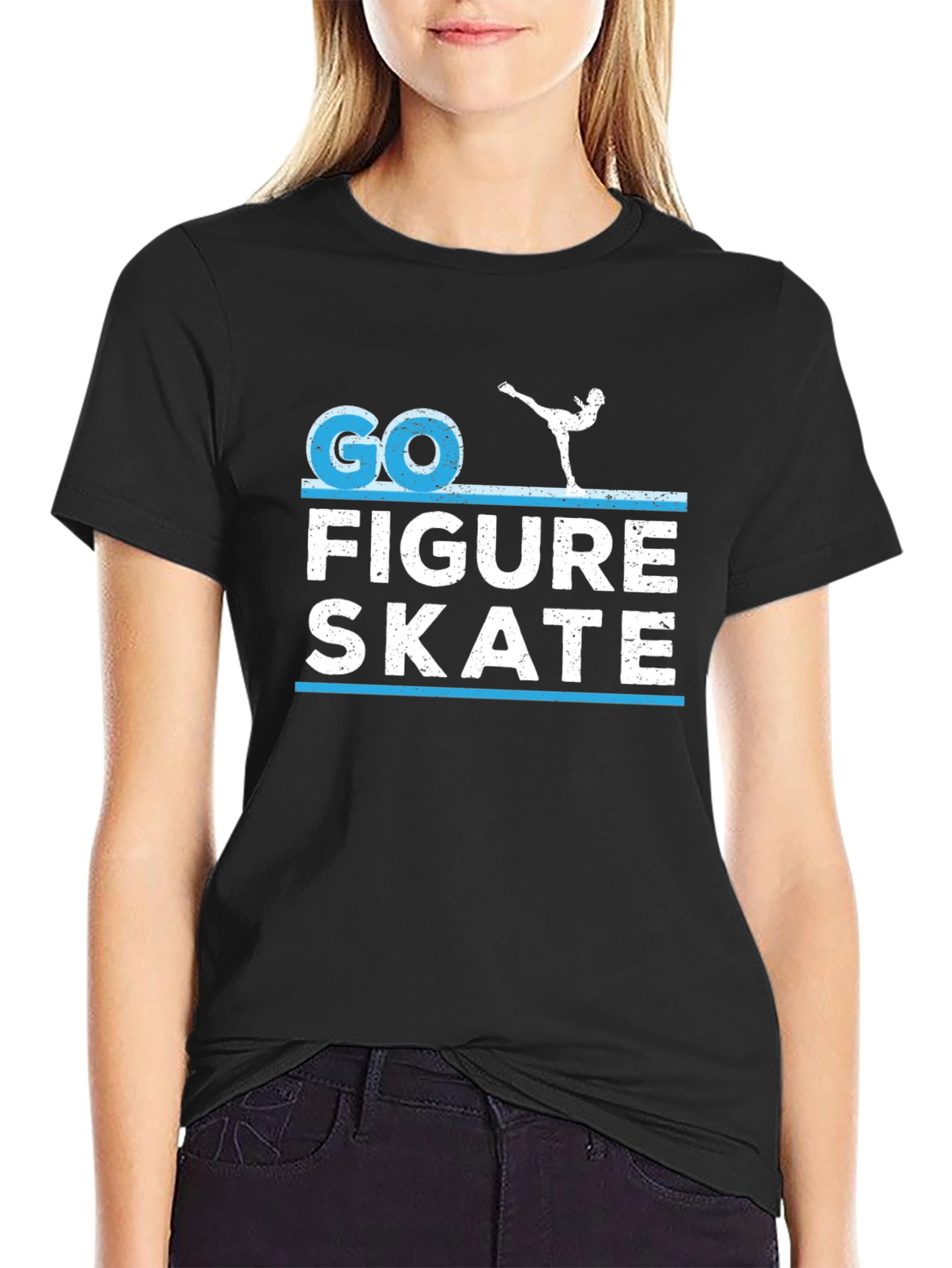 Go Figure Skate T-Shirt - Novelty Graphic Tee