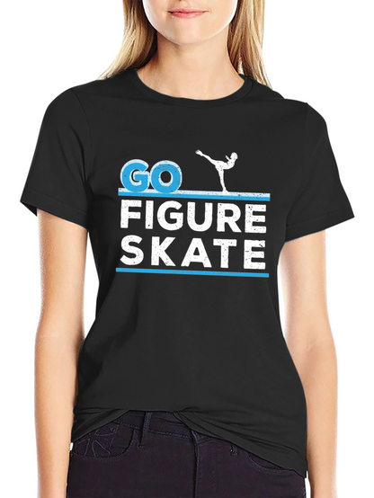Go Figure Skate T-Shirt - Novelty Graphic Tee