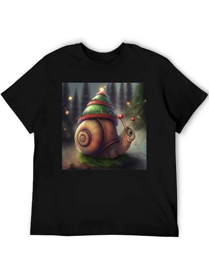 Christmas Snail Graphic Tee