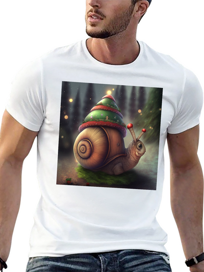 Christmas Snail Graphic Tee