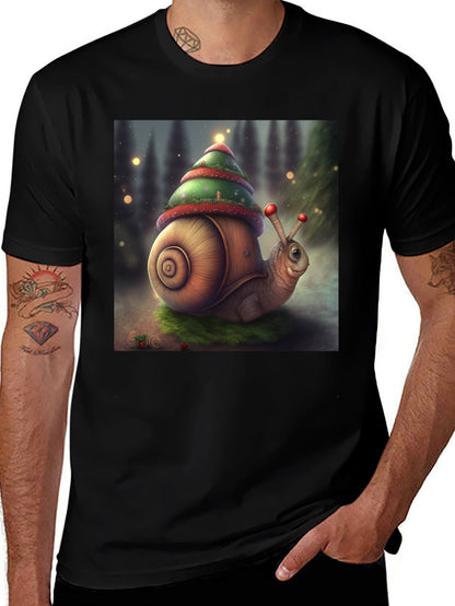 Christmas Snail Graphic Tee