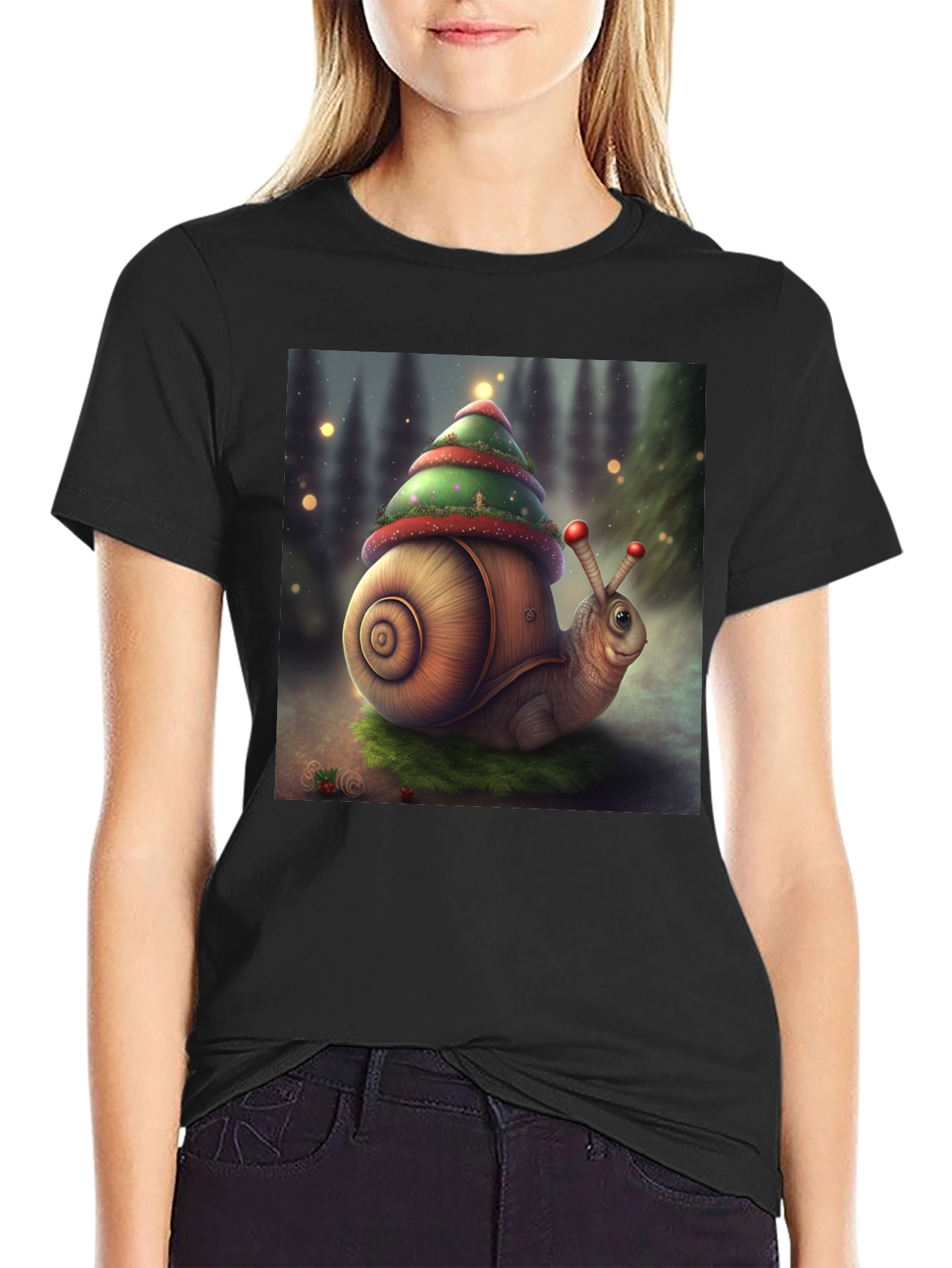 Christmas Snail Graphic Tee