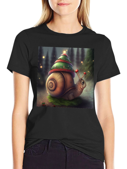 Christmas Snail Graphic Tee