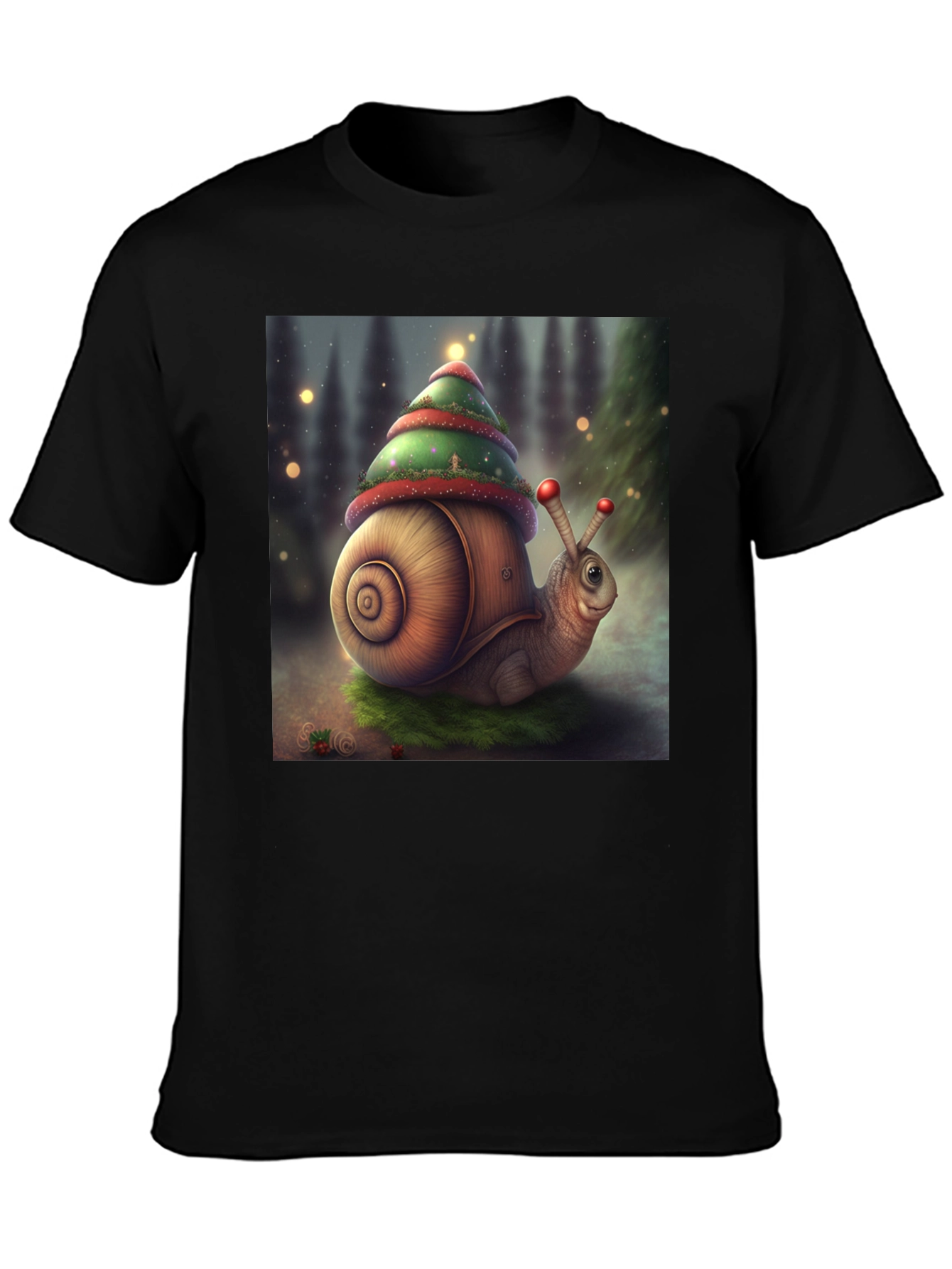 Christmas Snail Graphic Tee