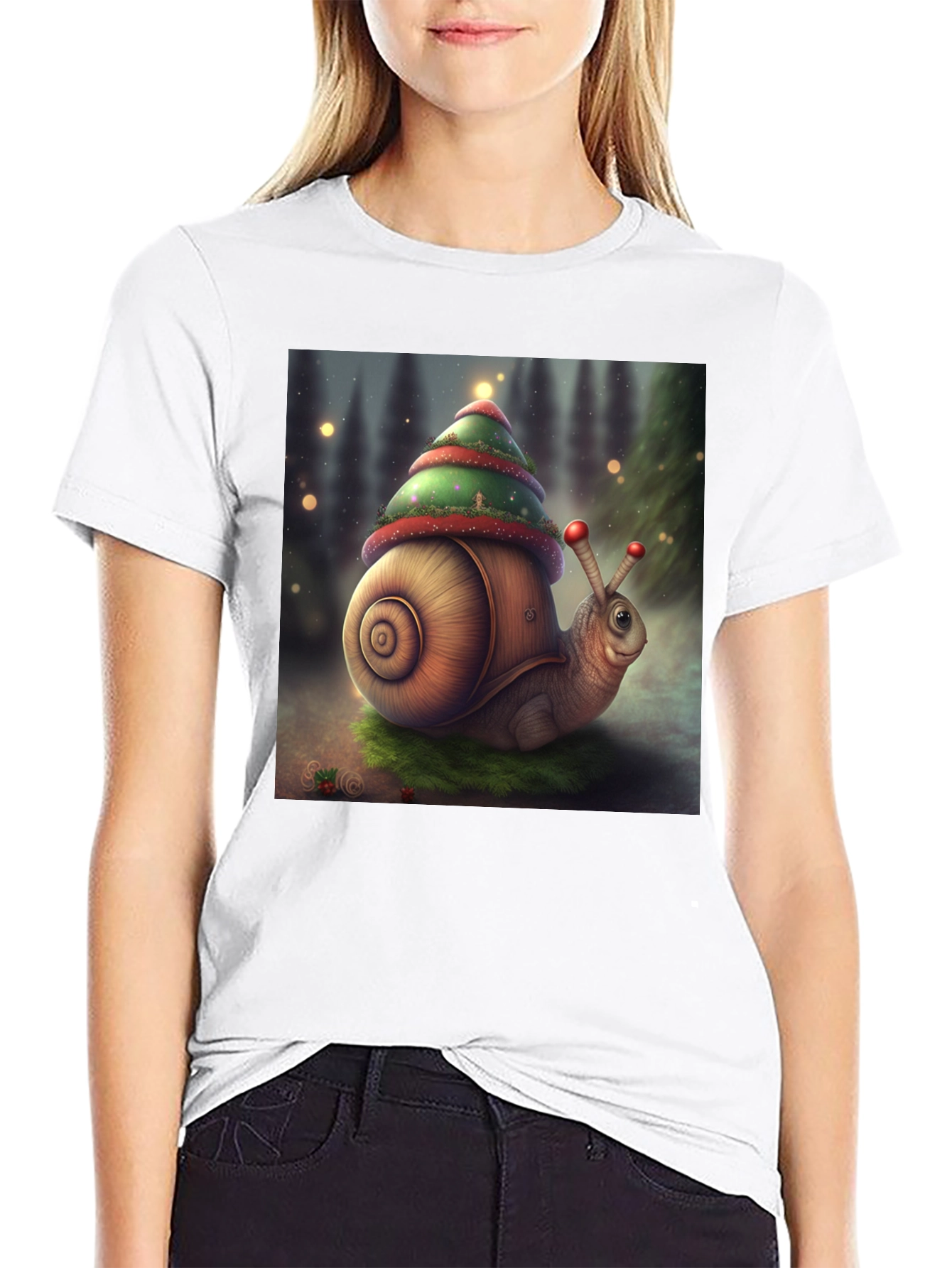 Christmas Snail Graphic Tee