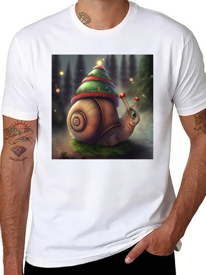 Christmas Snail Graphic Tee
