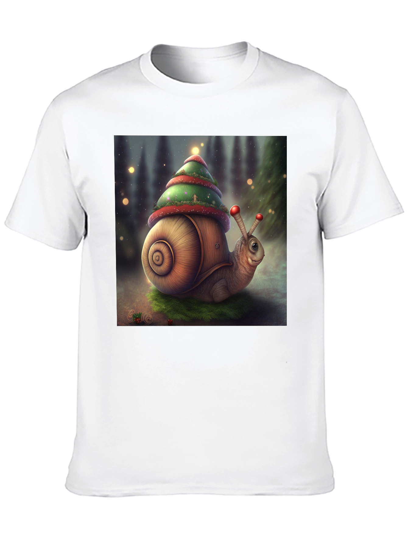 Christmas Snail Graphic Tee